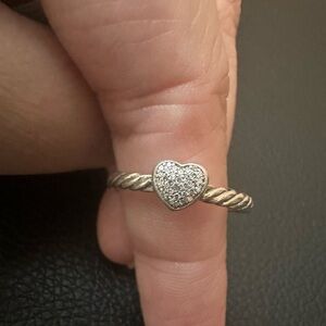David Yurman Heart Diamond Ring